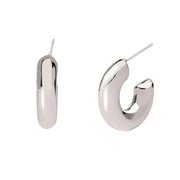 Mabina Orecchini chunky a cerchio aperto in argento 563841